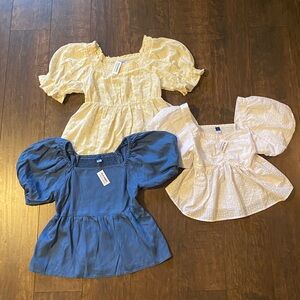 NWT 3 Puff Sleeve Shirts